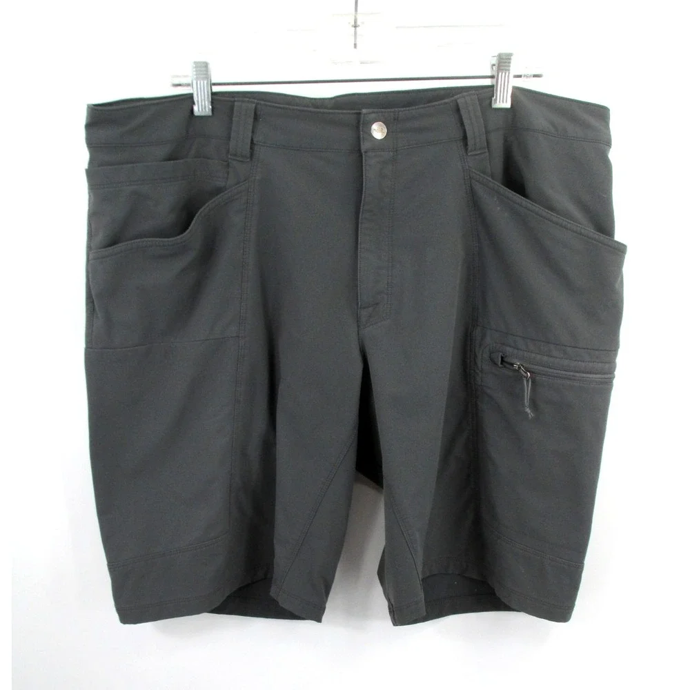 The North Face Mens 40 Gray Nylon Cargo Shorts Hiking Activewear Stretch